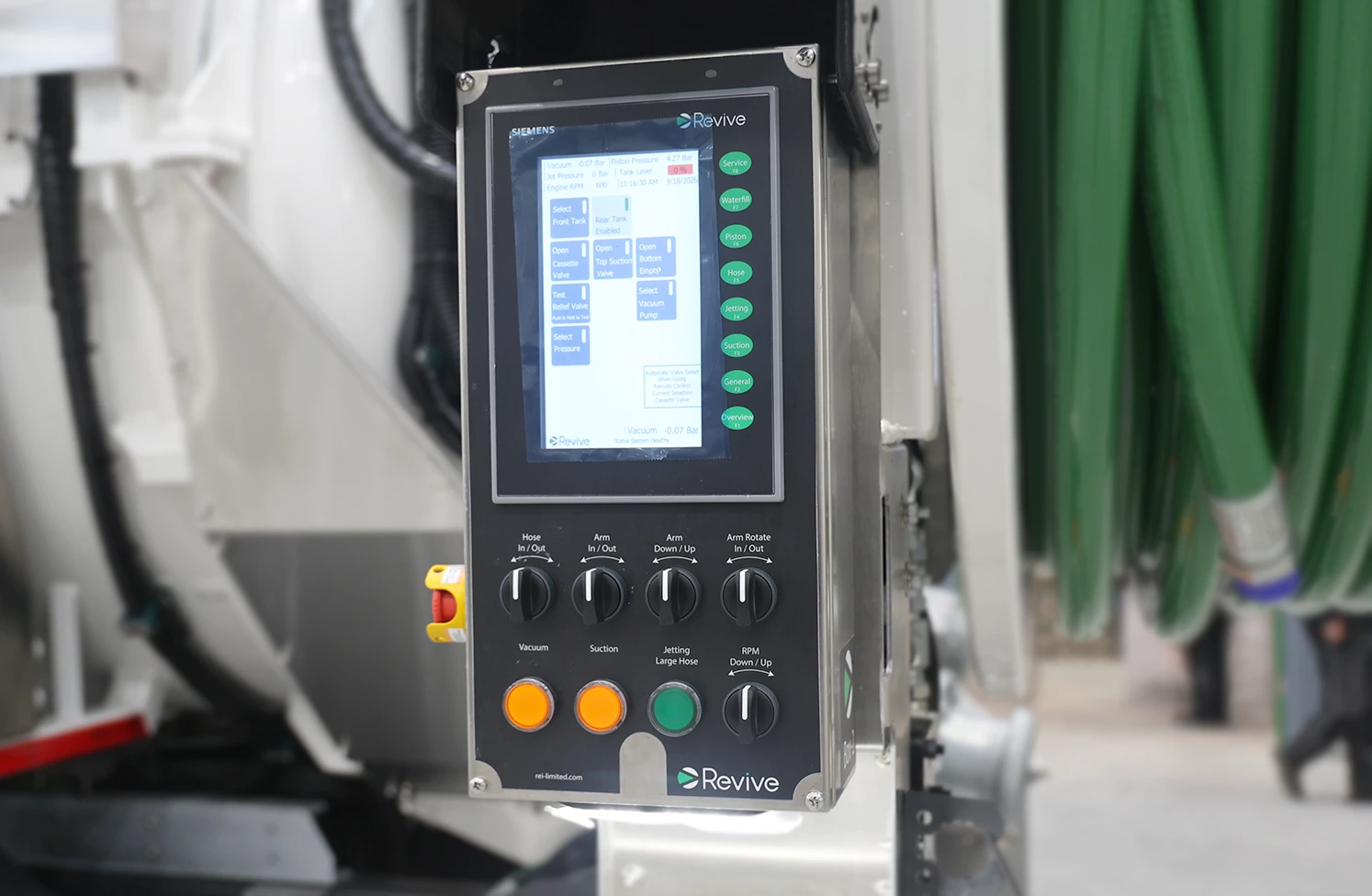 Siemens control panel on Revive Super Warrior 16-4