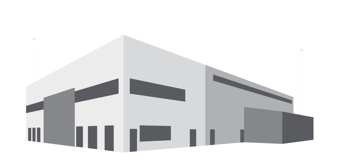 Off-grid factory illustration
